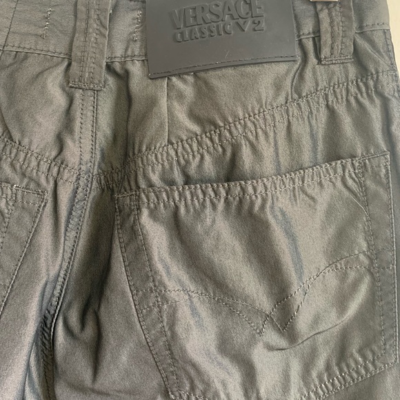 Rare Versace V2 highwaisted nylon pants in graphite. - Picture 3 of 6